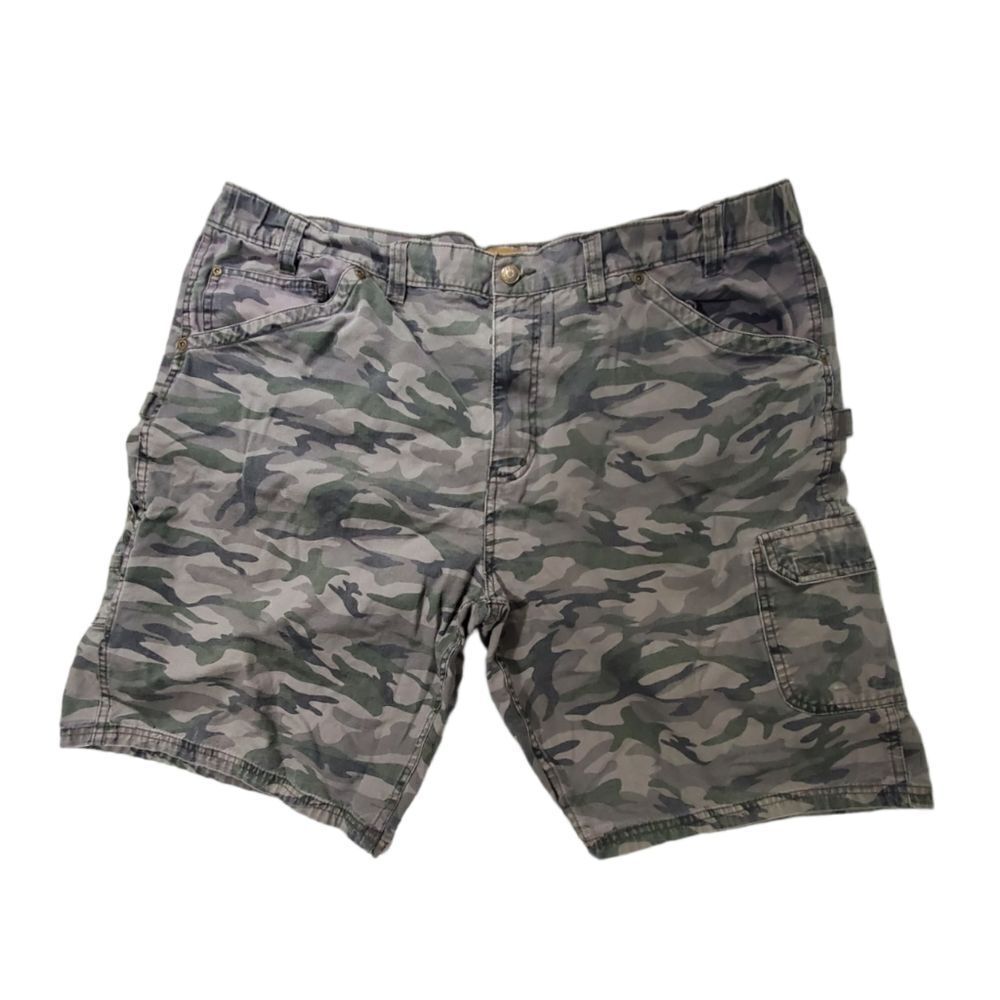 Schmidt Workwear Cargo Camo Shorts Men's Size 42 Pockets Outdoors